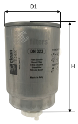 CLEAN FILTERS Топливный фильтр DN 323